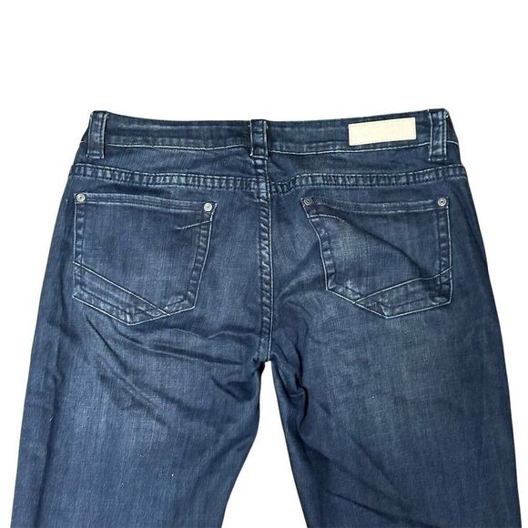 Rock & Roll Cowgirl Women's Flare Denim Jeans Size 31 Dark Wash Blue - Picture 4 of 8